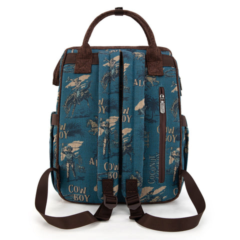 Wrangler Vintage Retro Cowboy Cool Print Backpack