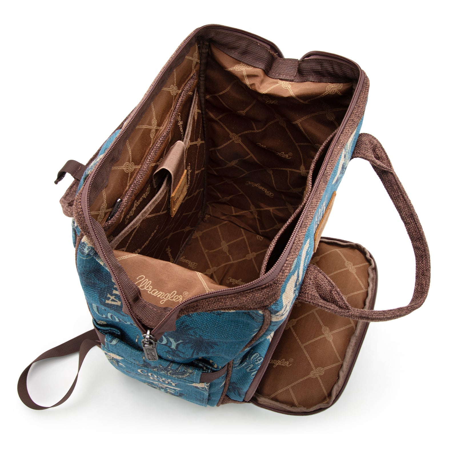 Wrangler Vintage Retro Cowboy Cool Print Backpack
