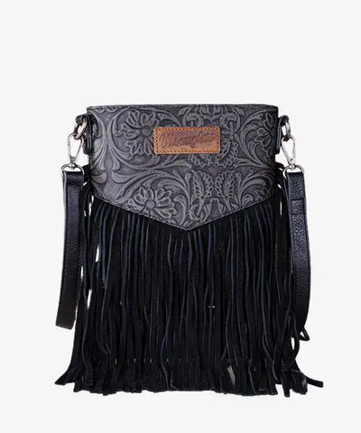 Montana West Tooled Fringe Crossbody - Montana West World