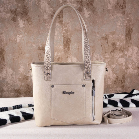 Wrangler Cowhide Fringe Concealed Carry Tote