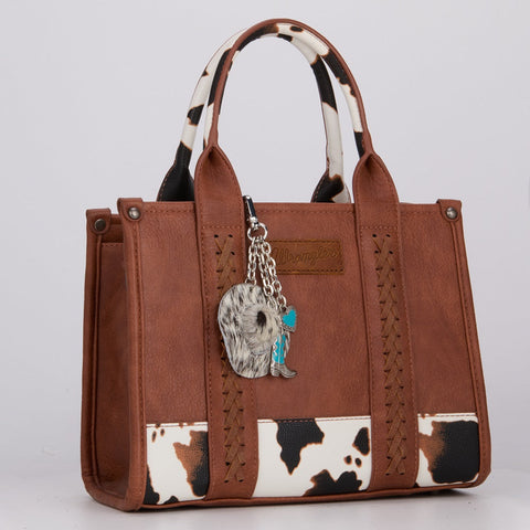 Wrangler Western Cowboy Hat Cowhide Bag Charms