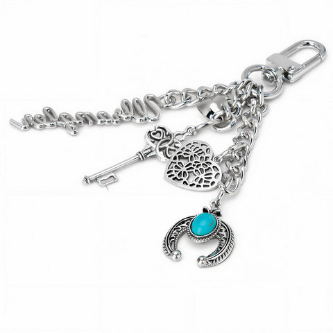 Wrangler Western Cowboy Hat Cowhide Bag Charms