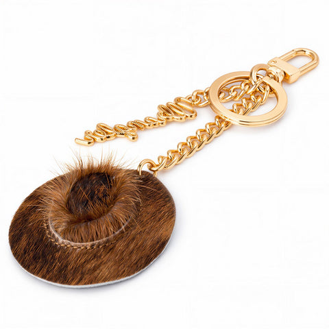 Wrangler Western Cowhide Cowboy Bag Charm