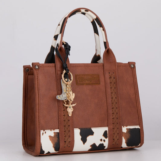 Wrangler Western Cowhide Cowboy Boot Bag Charm