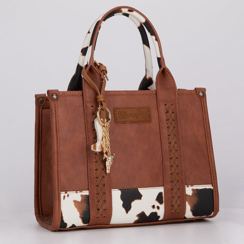 Wrangler Western Cowhide Cowboy Boot Bag Charm