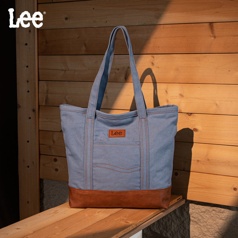 Lee Canvas Leather Blend Tote Bag