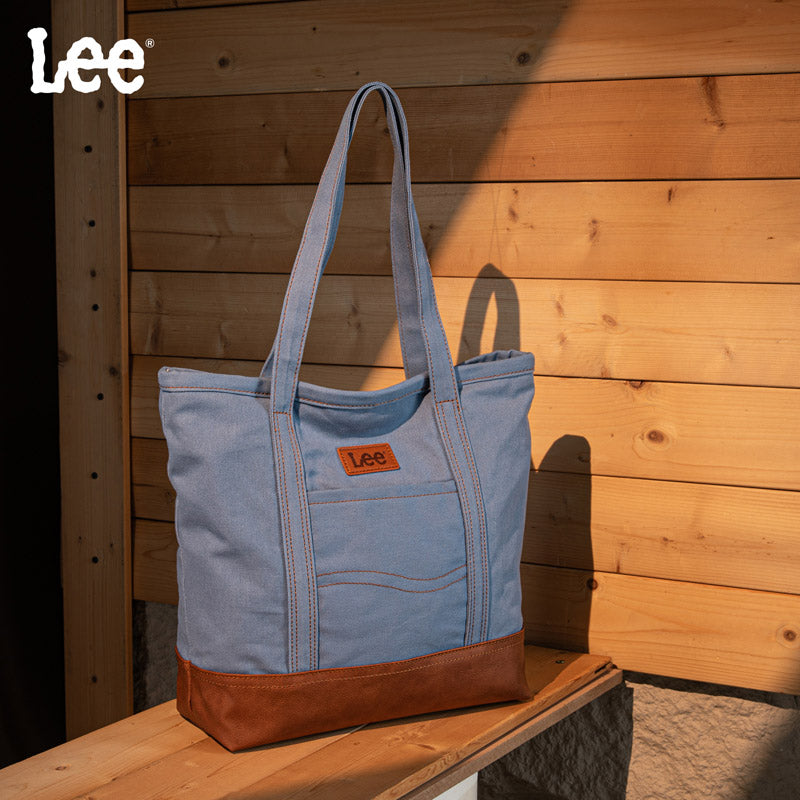 Lee Canvas Leather Blend Tote Bag