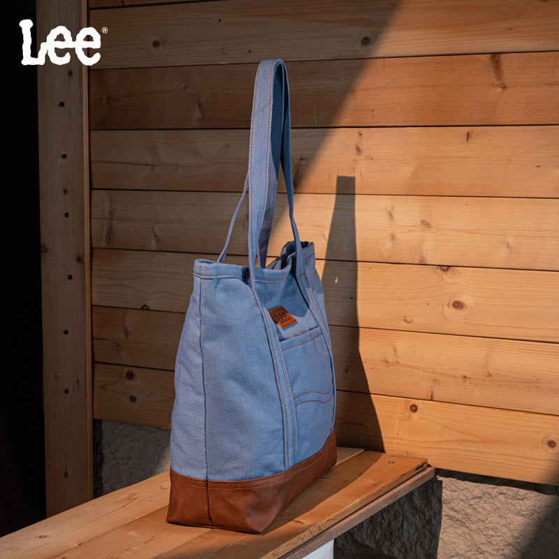 Lee Canvas Leather Blend Tote Bag