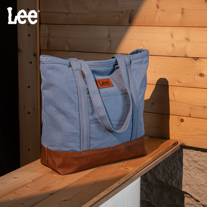 Lee Canvas Leather Blend Tote Bag