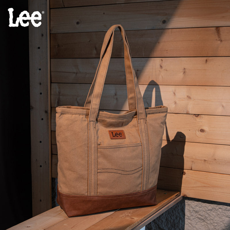 Lee Canvas Leather Blend Tote Bag