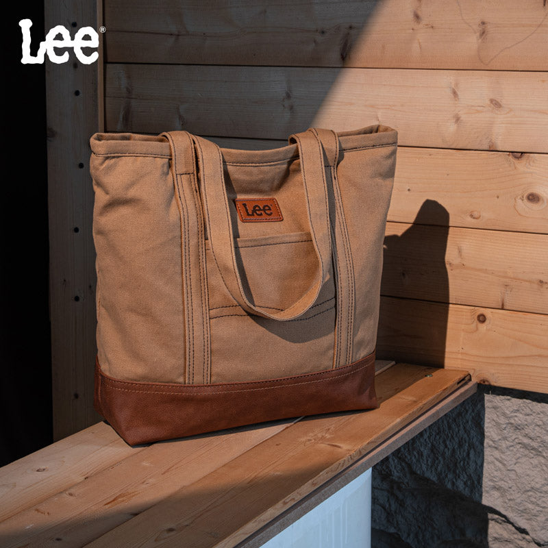 Lee Canvas Leather Blend Tote Bag