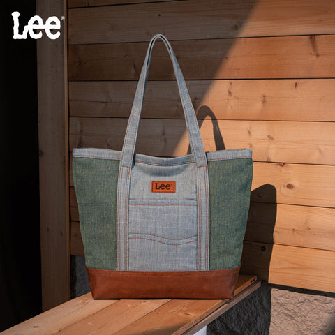 Lee Canvas Leather Blend Tote Bag