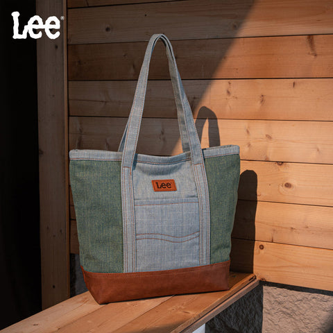 Lee Canvas Leather Blend Tote Bag