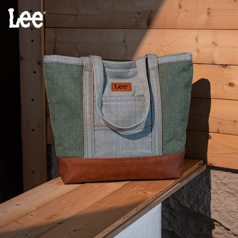 Lee Canvas Leather Blend Tote Bag