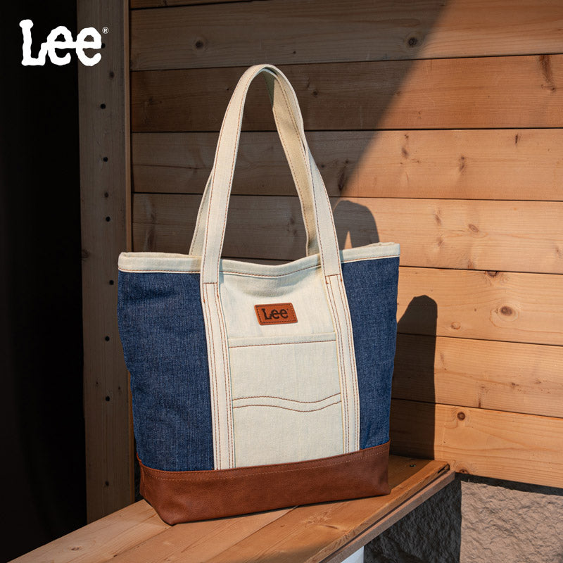 Lee Canvas Leather Blend Tote Bag