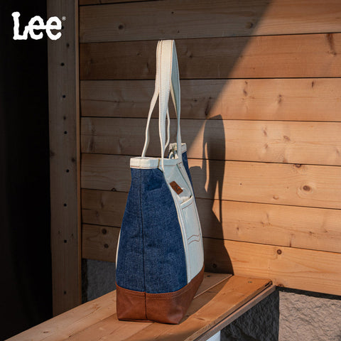 Lee Canvas Leather Blend Tote Bag