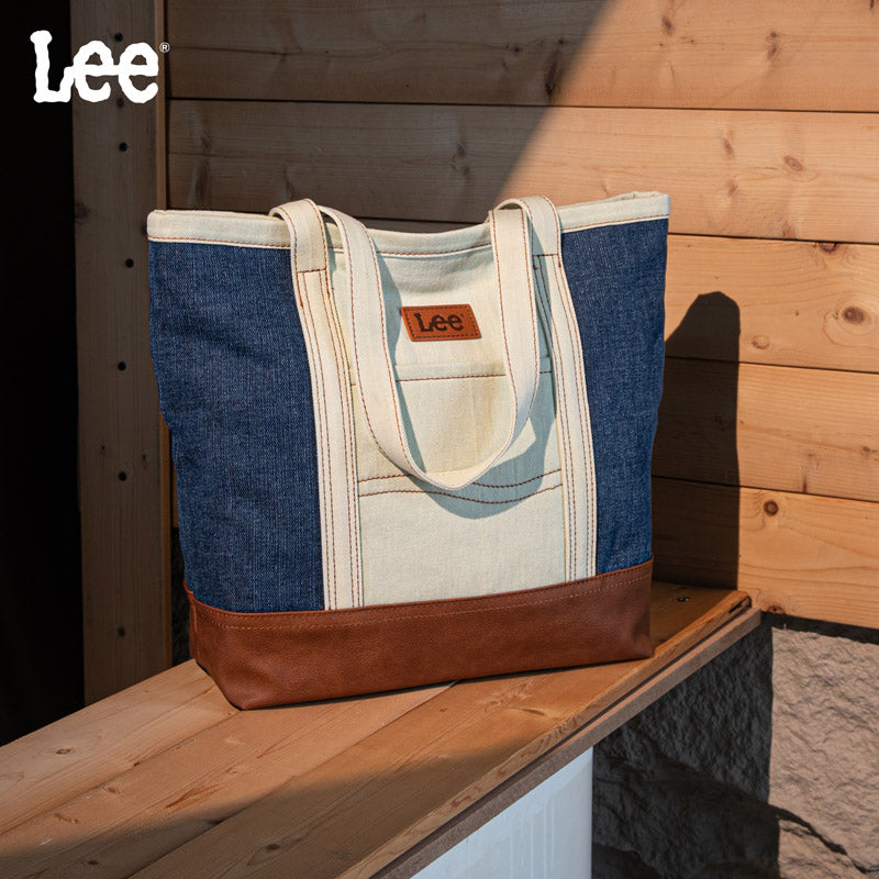 Lee Canvas Leather Blend Tote Bag