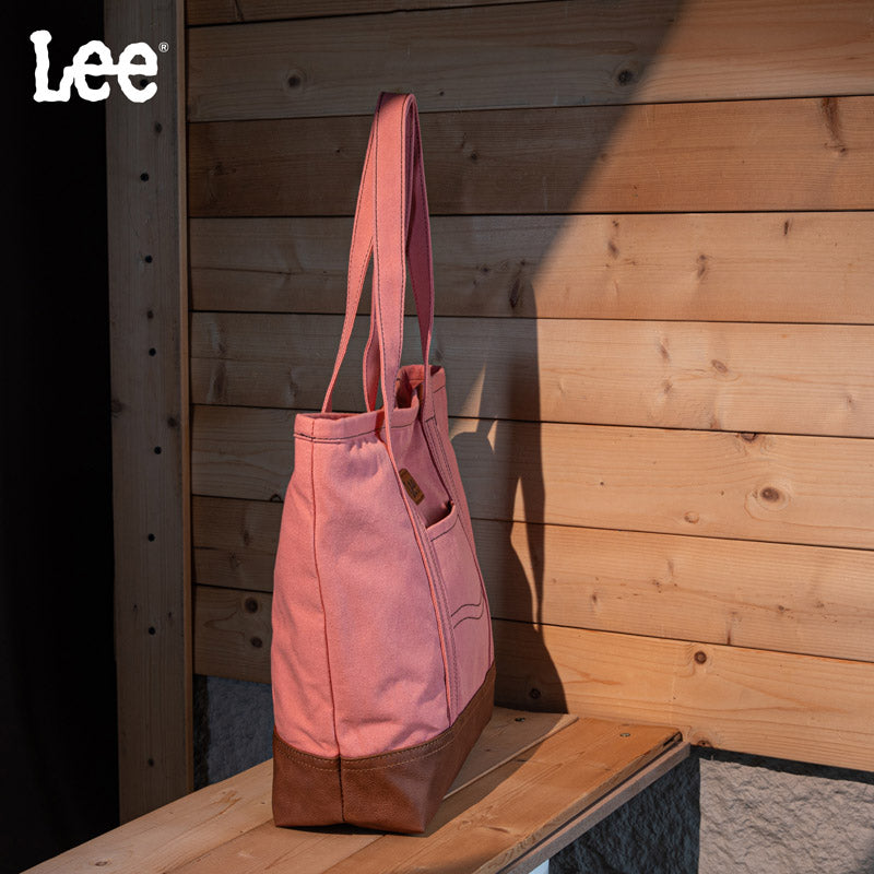 Lee Canvas Leather Blend Tote Bag