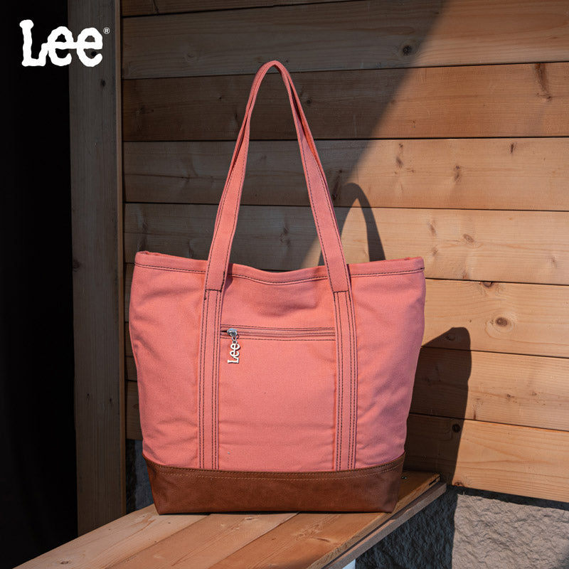 Lee Canvas Leather Blend Tote Bag