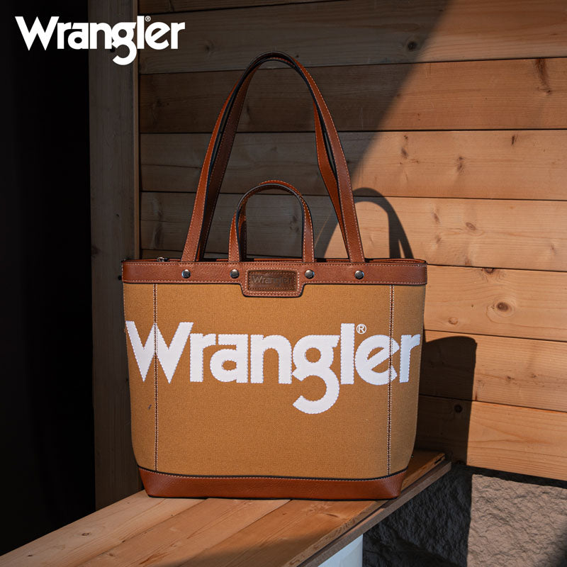 Wrangler Canva Carry Tote Bag Set