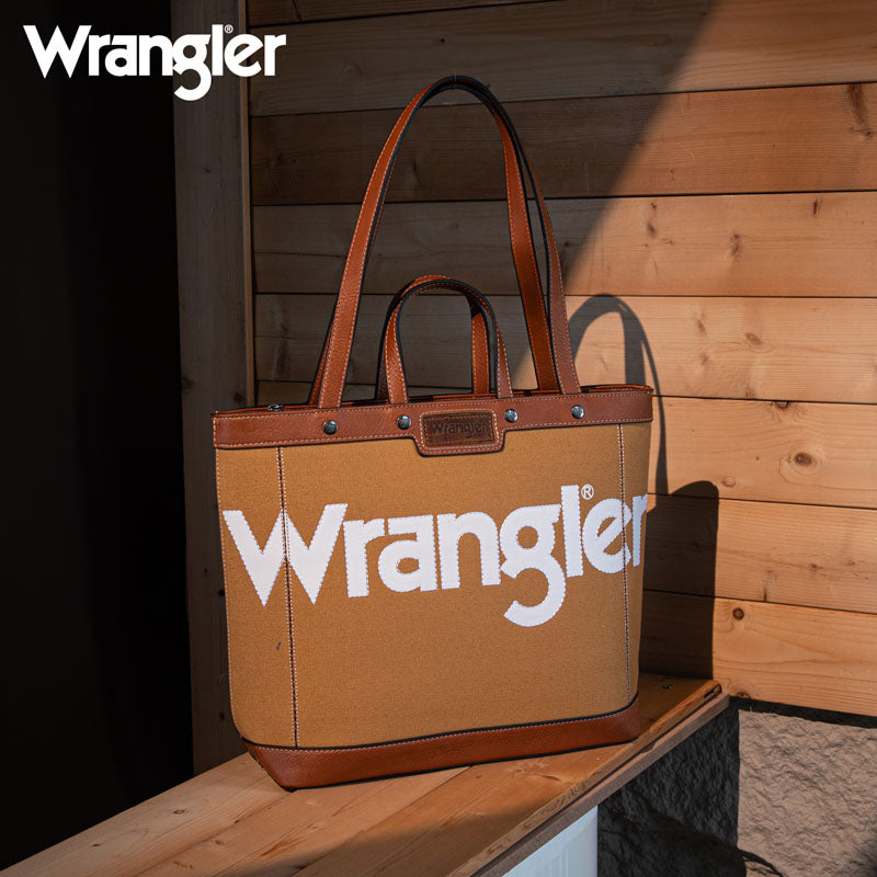 Wrangler Canva Carry Tote Bag Set