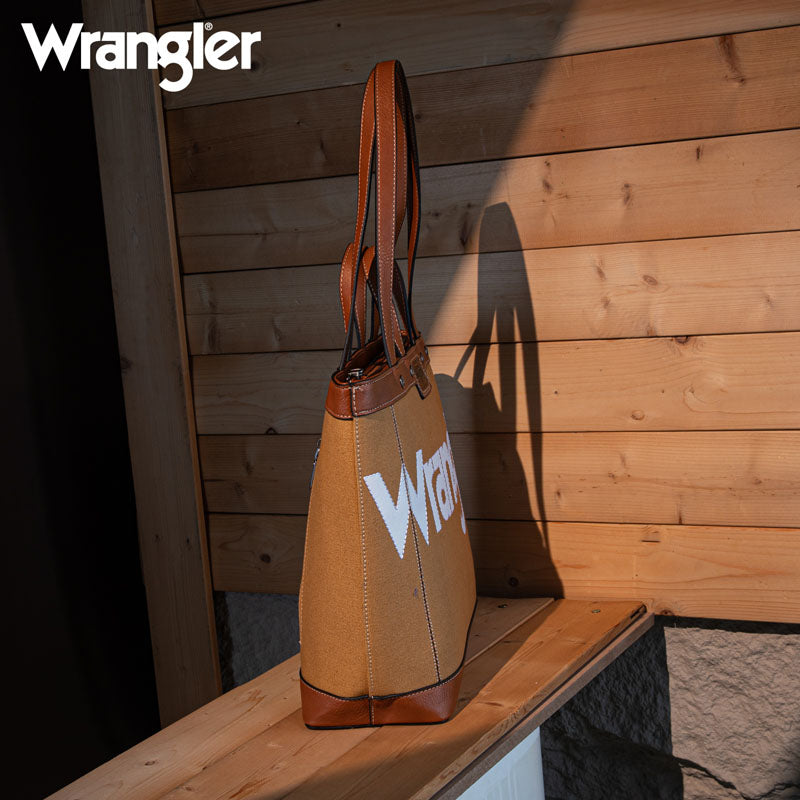 Wrangler Canva Carry Tote Bag Set