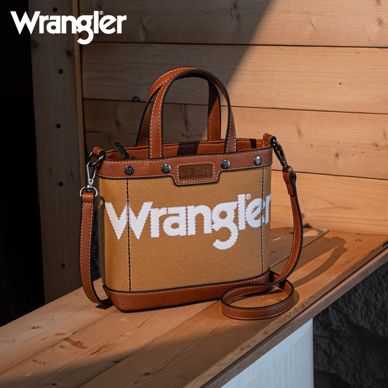 Wrangler Canva Crossbody Purse Set