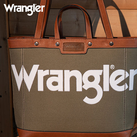 Wrangler Canva Carry Tote Bag Set