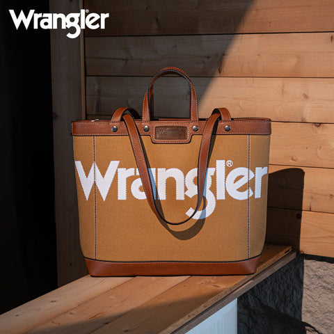 Wrangler Canva Carry Tote Bag Set