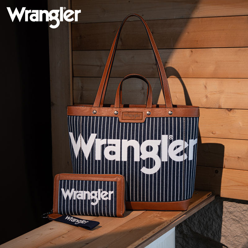 Wrangler Canva Carry Tote Bag Set