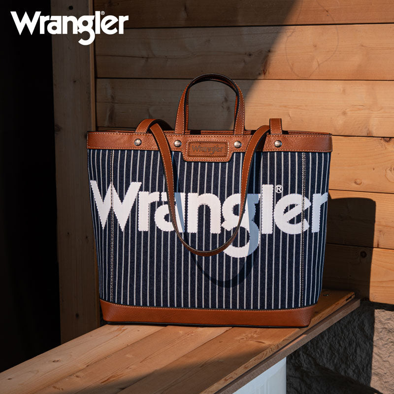 Wrangler Canva Carry Tote Bag Set