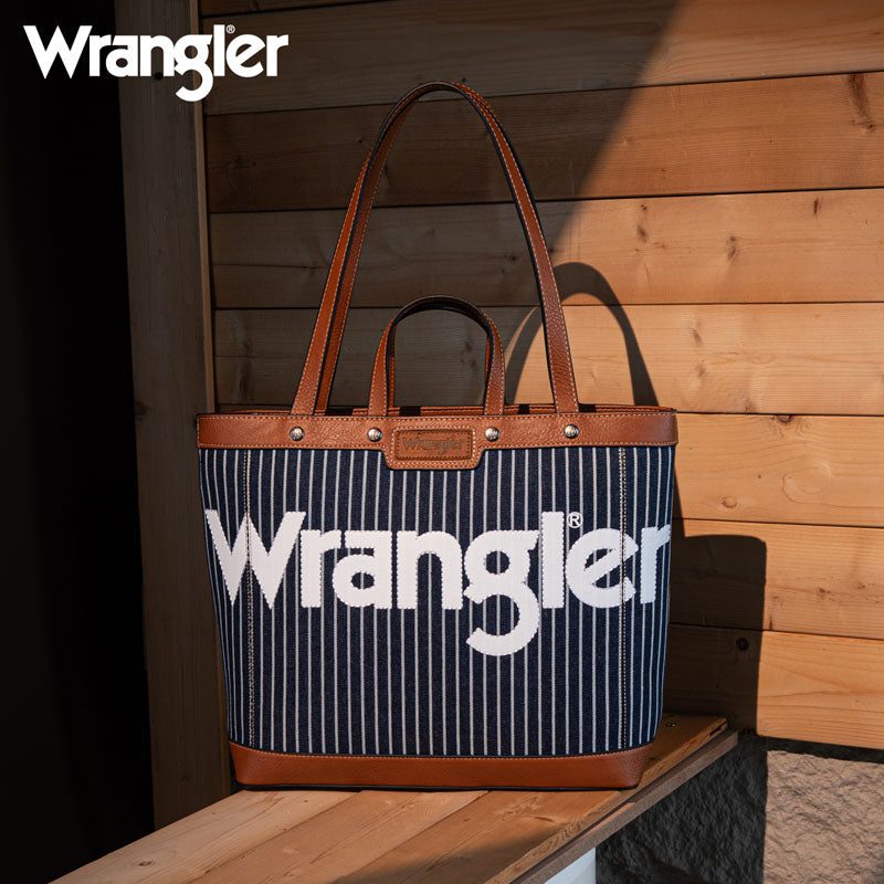 Wrangler Canva Carry Tote Bag Set