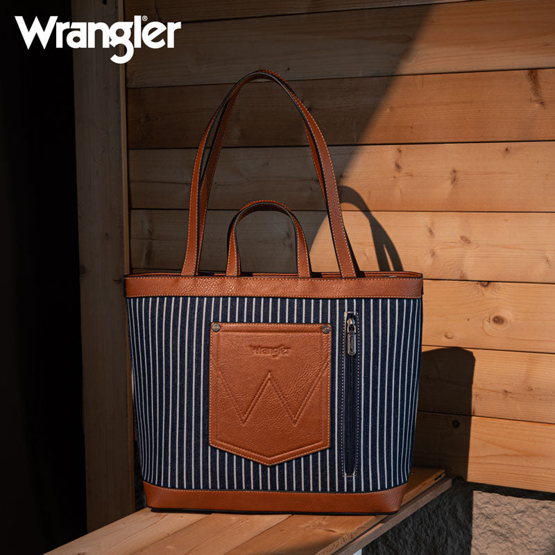 Wrangler Canva Carry Tote Bag Set