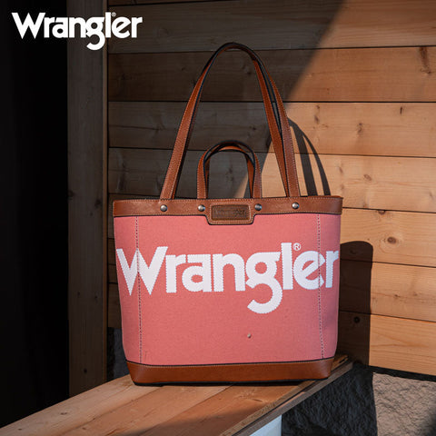 Wrangler Canva Carry Tote Bag Set