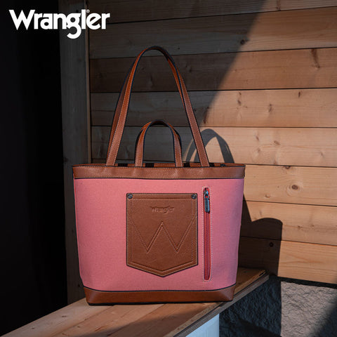 Wrangler Canva Carry Tote Bag Set