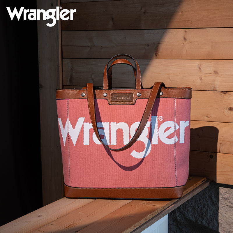 Wrangler Canva Carry Tote Bag Set