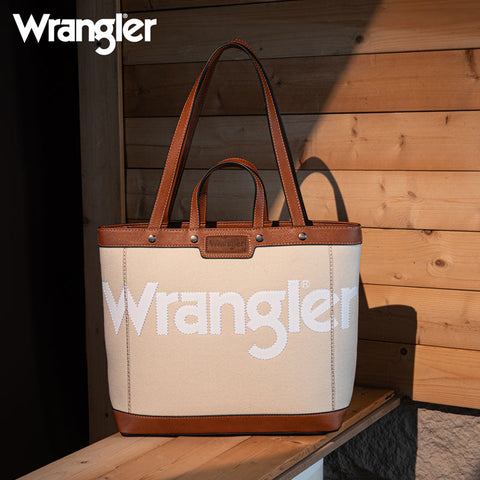 Wrangler Canva Carry Tote Bag Set