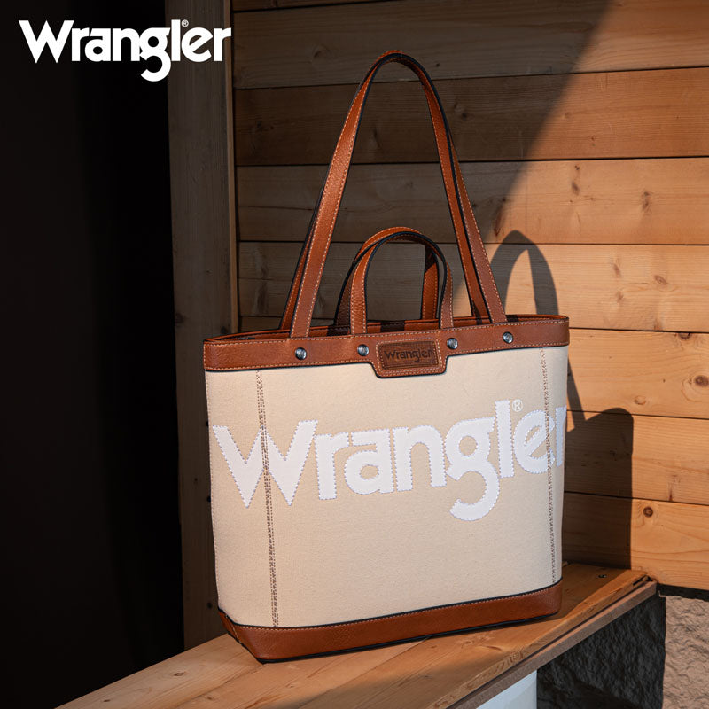 Wrangler Canva Carry Tote Bag Set