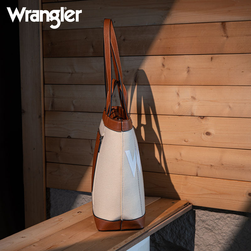 Wrangler Canva Carry Tote Bag Set