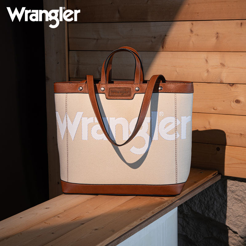 Wrangler Canva Carry Tote Bag Set