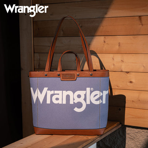 Wrangler Canva Carry Tote Bag Set