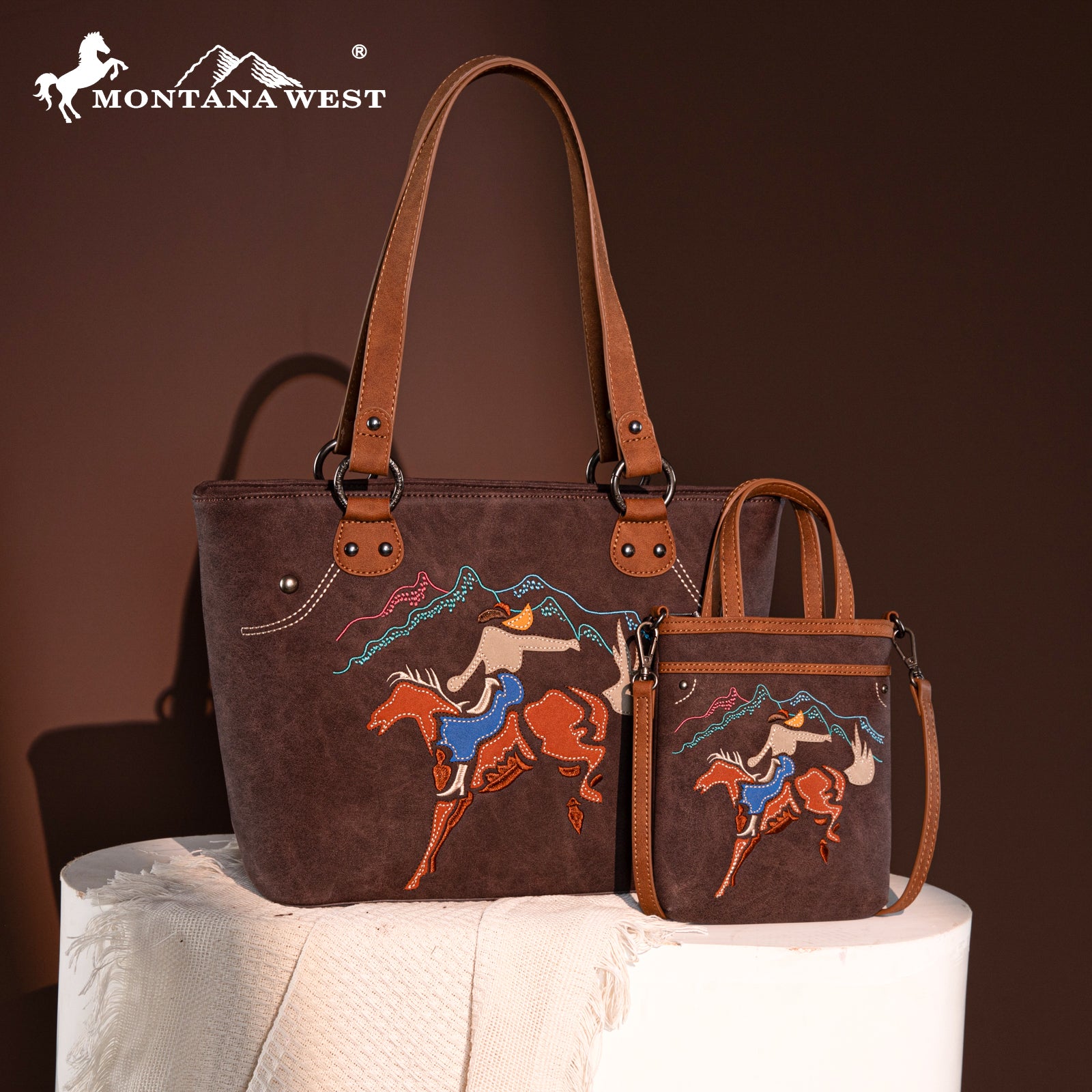 Montana West Western Concealed Carry Tote Bag Set