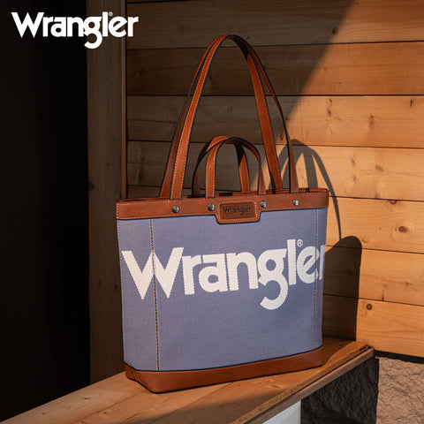 Wrangler Canva Carry Tote Bag Set