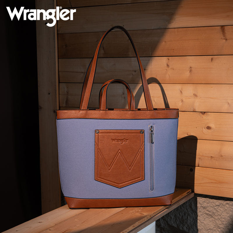 Wrangler Canva Carry Tote Bag Set