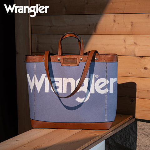 Wrangler Canva Carry Tote Bag Set