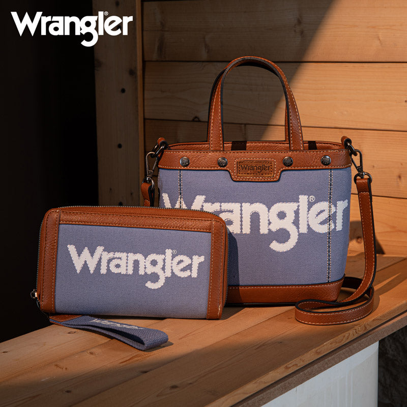 Wrangler Canva Crossbody Purse Set