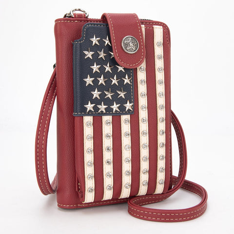 Montana West American Pride Phone Case Crossbody Wallet
