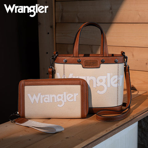 Wrangler Canva Crossbody Purse Set