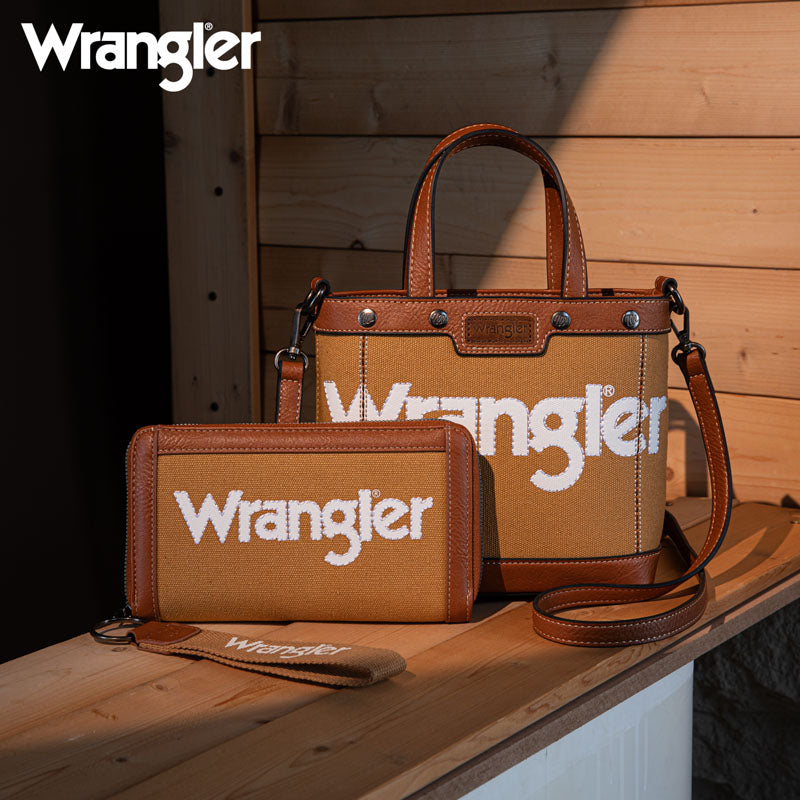 Wrangler Canva Crossbody Purse Set