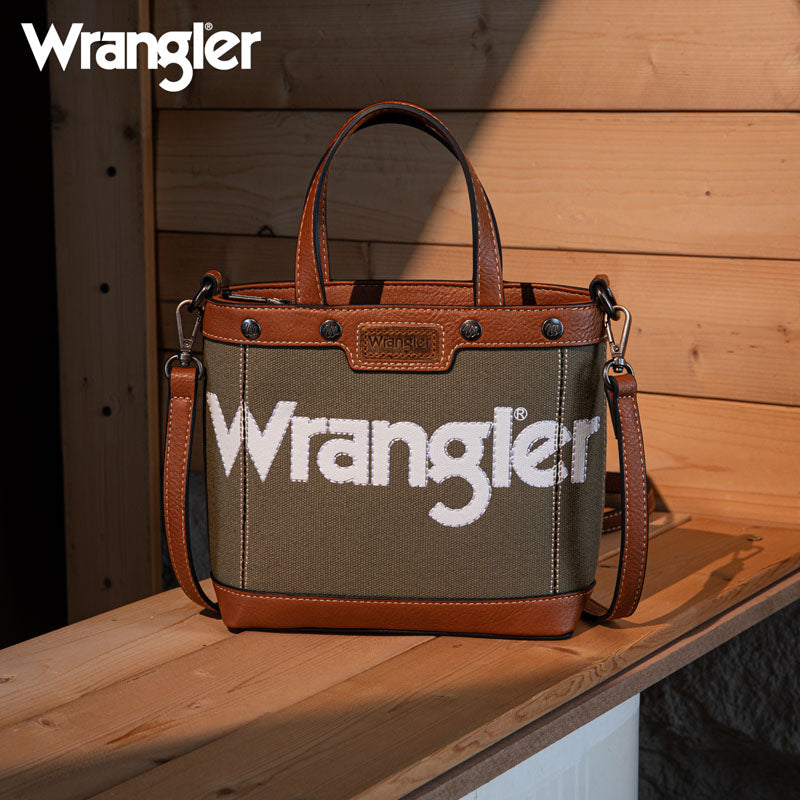 Wrangler Canva Crossbody Purse Set